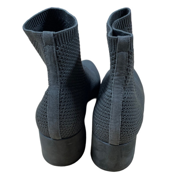 Purl Recycled Stretch Knit Bootie | EILEEN FISHER Eileen Fisher Purl Graphite Stretch Gray Women\'s Bootie Size 7 New Without Box